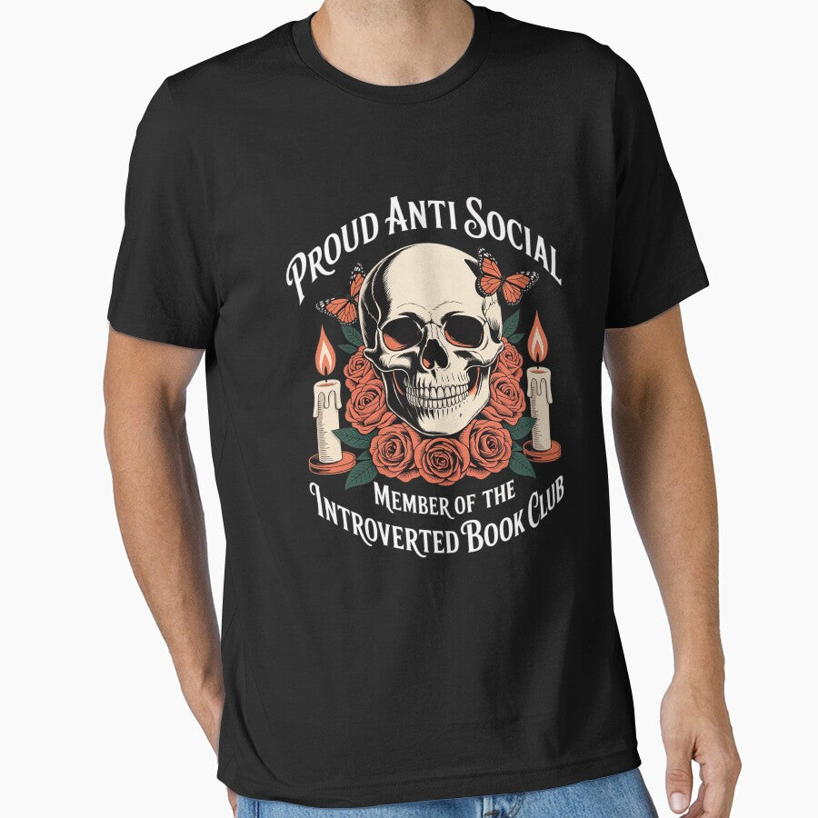Proud Anti Social Member Of Introverted Book Club by tabdejinti T-Shirts, Hoodie, Sweatshirt | BlankRebels.com (Image 1)