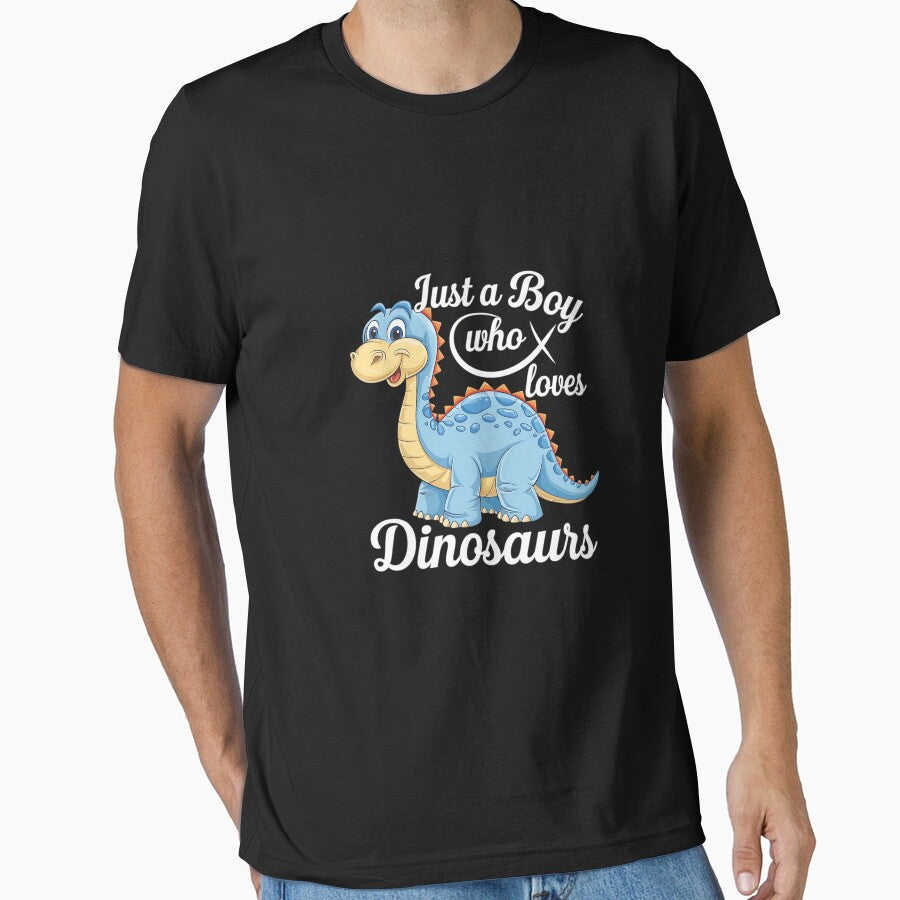 Just A Boy Who Loves Dinosaurs Dinosaur Lover Boys by DigitaldeligArt T-Shirts, Hoodie, Sweatshirt (Image 1)
