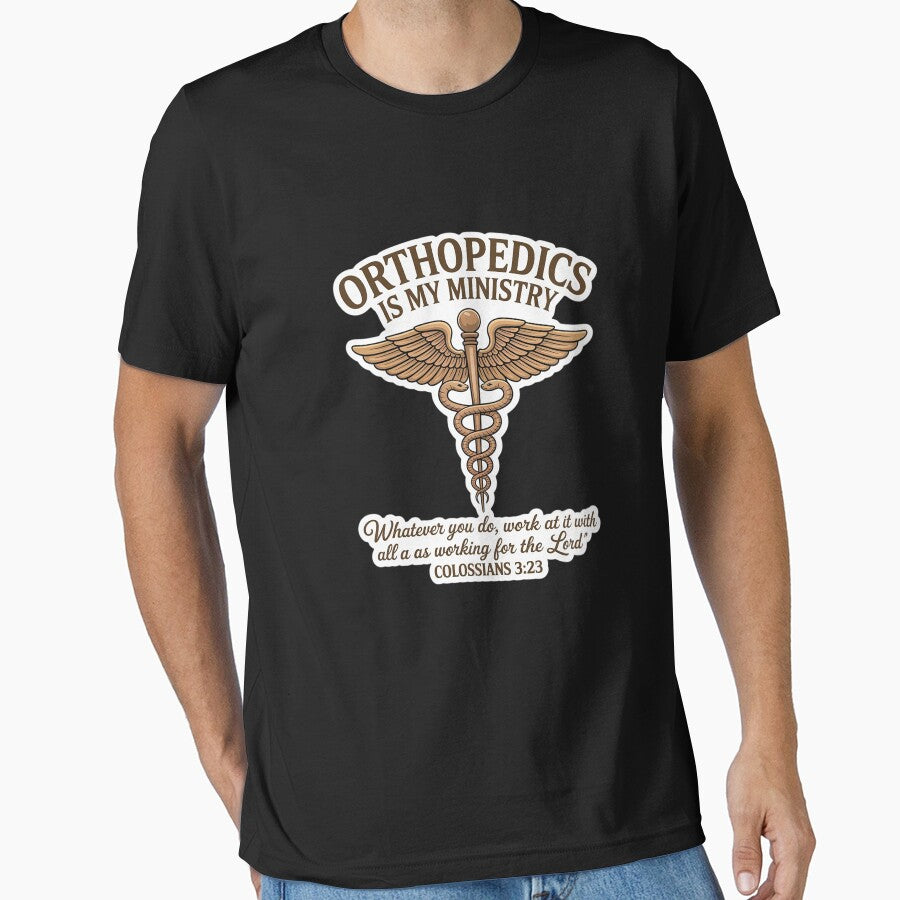 Christian Orthopedist Doctor Orthopedics Is My Ministry MD T-Shirts, Hoodie, Sweatshirt