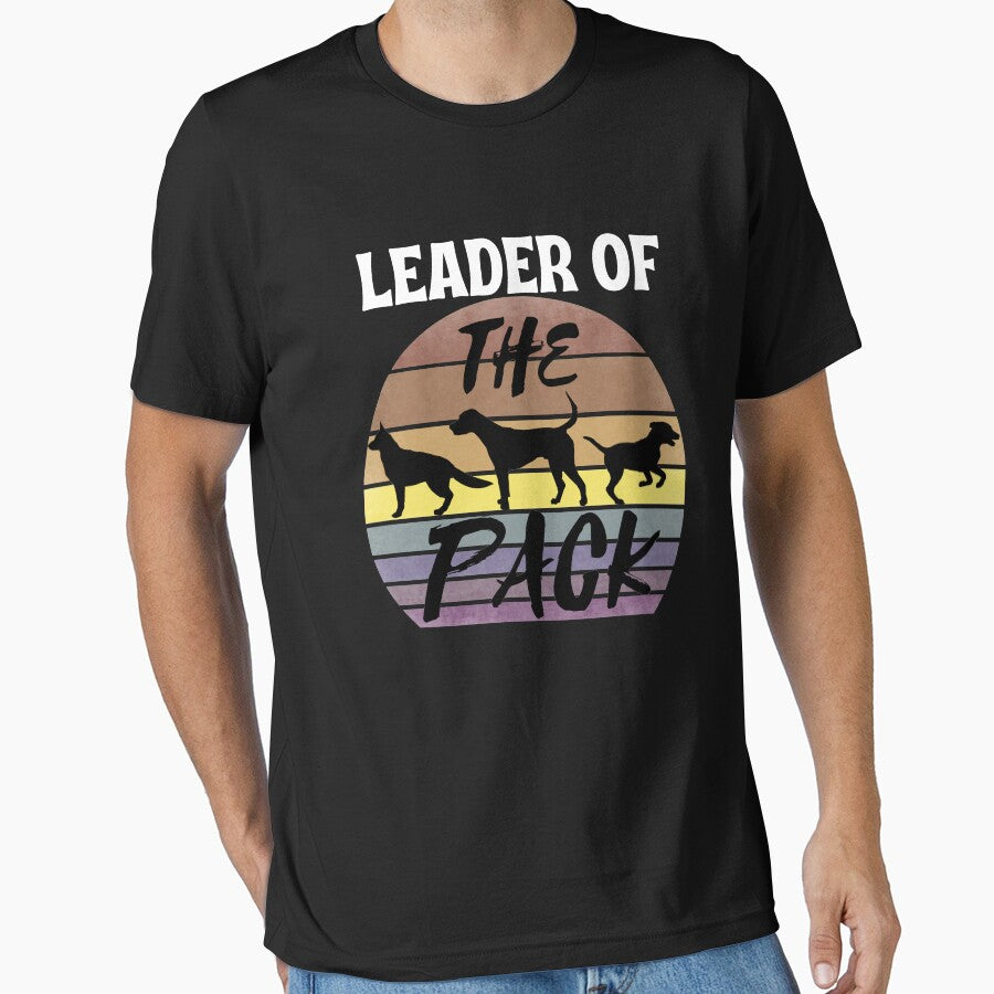 Leader of The Pack: Dog Owner Retro Vintage Sunset by ACC T-Shirts, Hoodie, Sweatshirt | BlankRebels.com (Image 1)