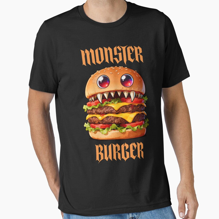 Monster Burger by deathanarchy T-Shirts, Hoodie, Sweatshirt | BlankRebels.com (Image 1)