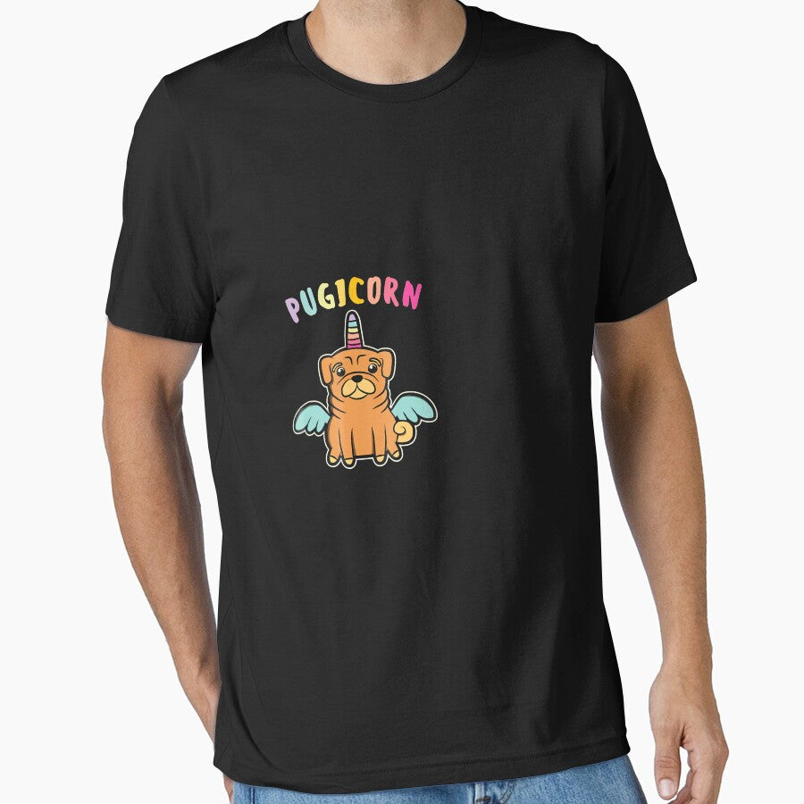 Funny Pugicornhirt Pug Unicorn For Dog Lover by CharlotteHicks T-Shirts, Hoodie, Sweatshirt | BlankRebels.com (Image 1)