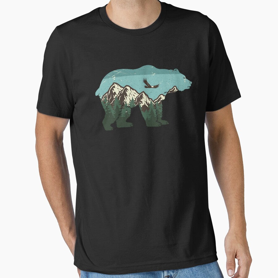 Vintage National Park Bear Wildlife Mountains by Stroblesamuel T-Shirts, Hoodie, Sweatshirt | BlankRebels.com (Image 1)