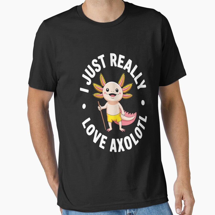 I Just Really Love Axolotl - Cute Animal Lover by HaiharryCartoon T-Shirts, Hoodie, Sweatshirt | BlankRebels.com (Image 1)