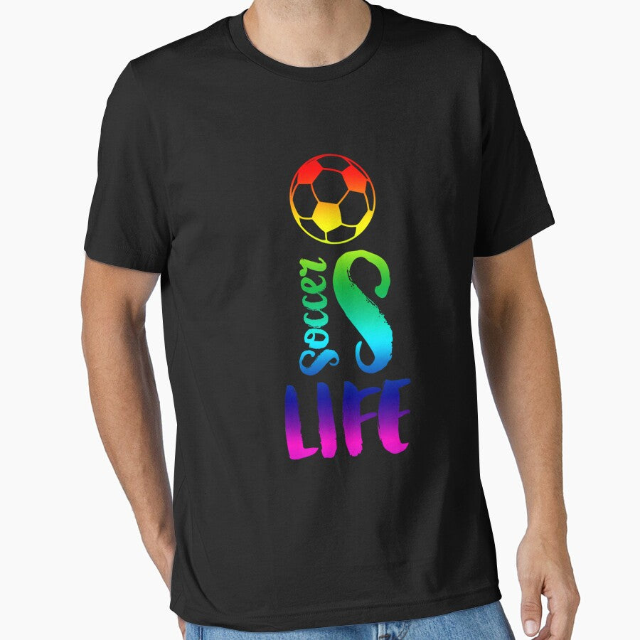 Soccer Is Life Color Essential T-Shirt by pkelseysi