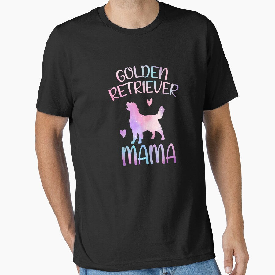 Golden retriever Dog Mama Mom Watercolor, Golden retriever dog Mama mother, Golden retriever Owner Mom Chritmas... (Image 1)
