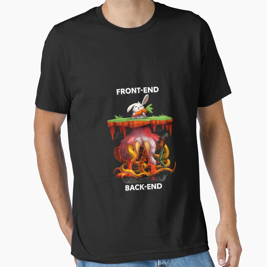 Front-End vs Back-End Developer  | Funny Programming by broggetiha1987 T-Shirts, Hoodie, Sweatshirt (Image 1)
