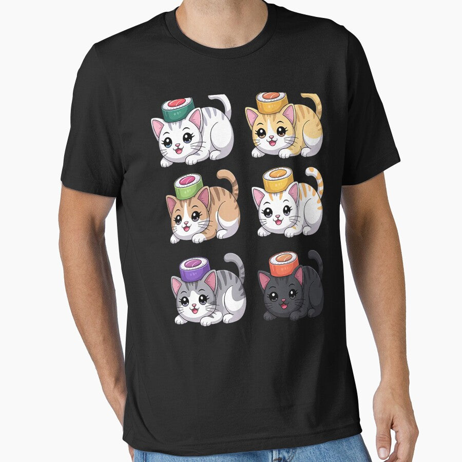 Sushi Cats Sushi Lover Cat Lover Kawaii Anime Neko by SignaturalGen T-Shirts, Hoodie, Sweatshirt | BlankRebels.com (Image 1)
