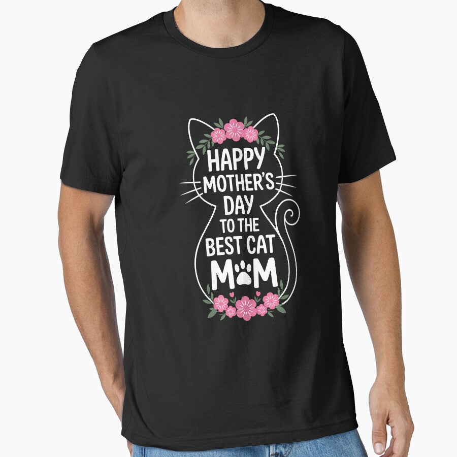 Happy Mother's Day To The Best Cat Mom Mothers Day by DentistLegal T-Shirts, Hoodie, Sweatshirt | BlankRebels.com (Image 1)