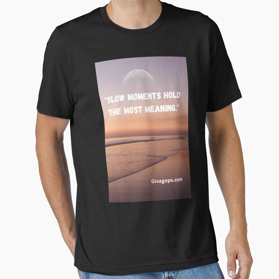 "Slow moments hold the most meaning." by CUTESTUFFnow T-Shirts, Hoodie, Sweatshirt | BlankRebels.com (Image 1)