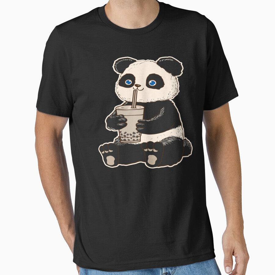 Panda Bear Bubble Tea Boba Animal Drink Giant by Vivarshop T-Shirts, Hoodie, Sweatshirt | BlankRebels.com (Image 1)