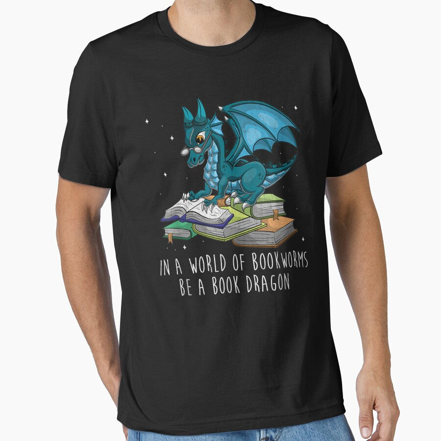 In A World Full Of Bookworms Be A Book Dragon by zacben