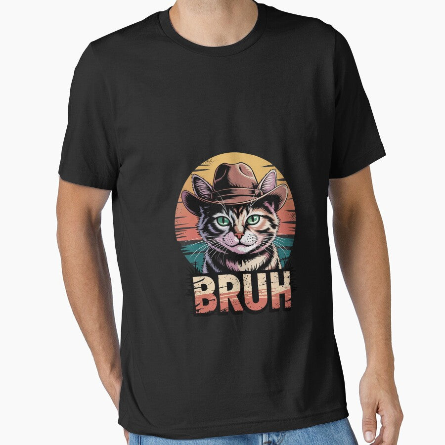 Cat Bruh Meme Cowboy Cat Western Teens Kids by MarryIsMonth T-Shirts, Hoodie, Sweatshirt | BlankRebels.com (Image 1)