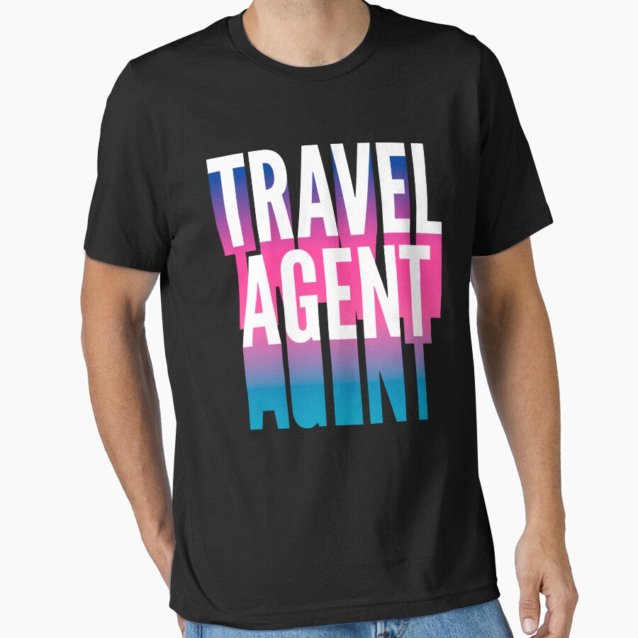 Travel agent With Long Gradient Shadow by SVPOD T-Shirts, Hoodie, Sweatshirt | BlankRebels.com (Image 1)