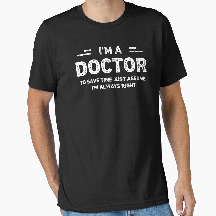 I Am a Doctor Vintage Funny Doctor by RareBunny T-Shirts, Hoodie, Sweatshirt | BlankRebels.com (Image 1)