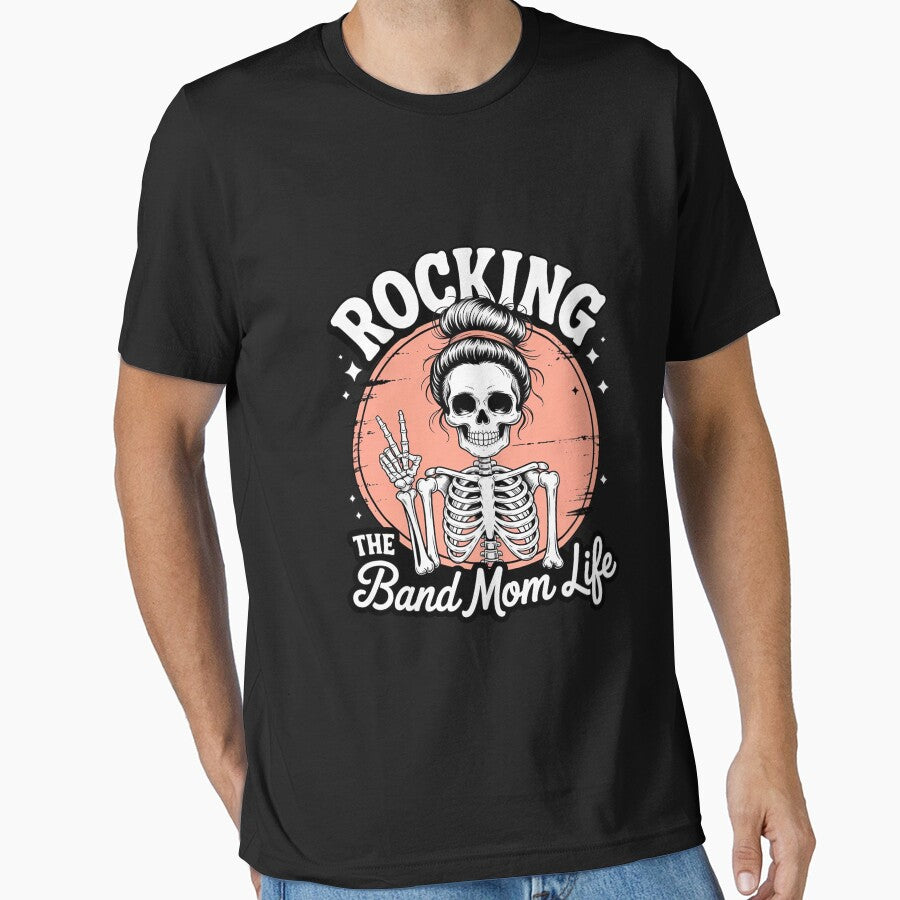 Band Mom Skeleton Mom Rocking The Band Mom Life by margaridroso T-Shirts, Hoodie, Sweatshirt | BlankRebels.com (Image 1)