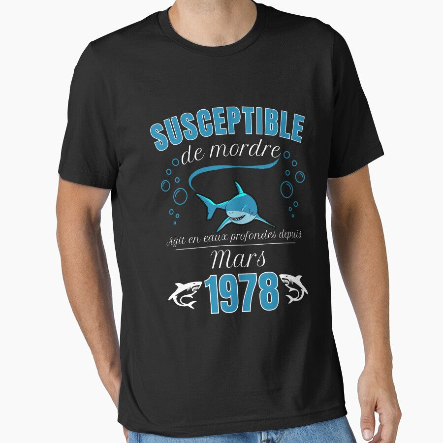 sensitive man humor gift born in 1978 - march by RomualdGR T-Shirts, Hoodie, Sweatshirt | BlankRebels.com (Image 1)