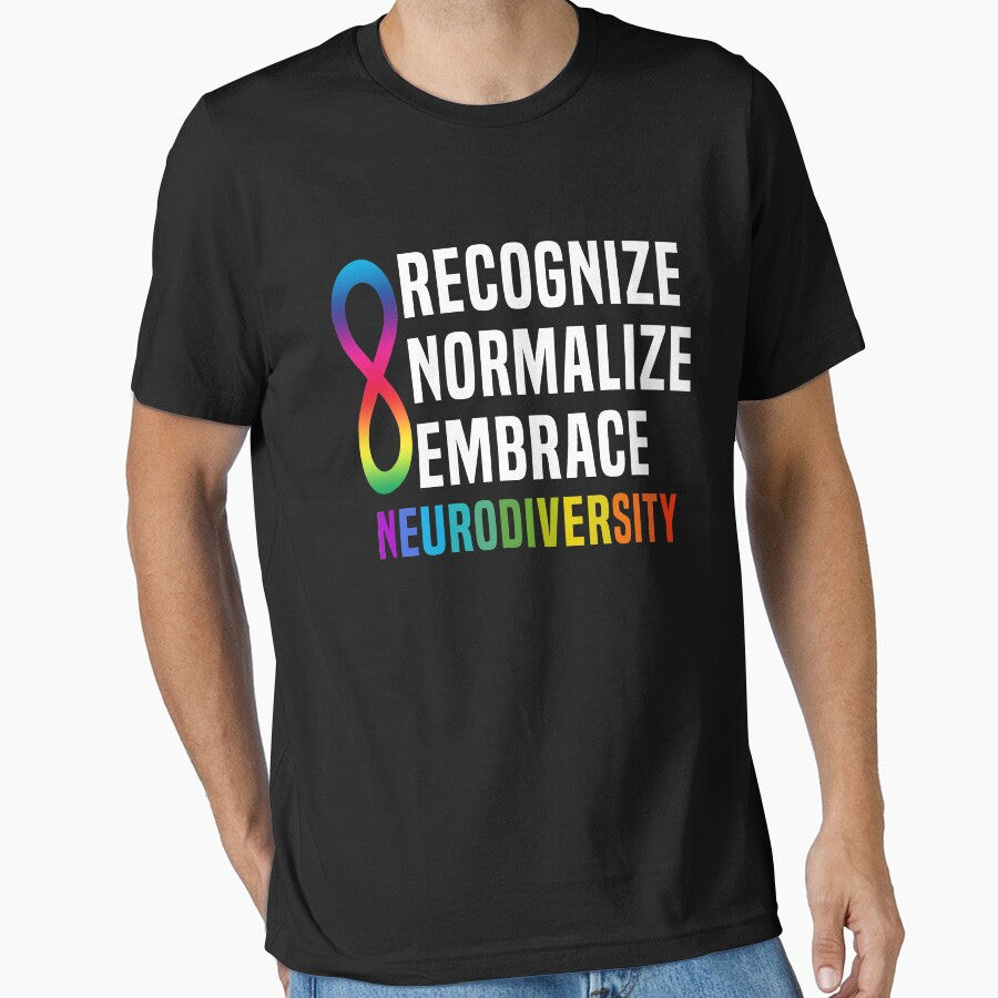 Recognize Normalize Embrace Neurodiversity by Color-Sparkle T-Shirts, Hoodie, Sweatshirt | BlankRebels.com (Image 1)