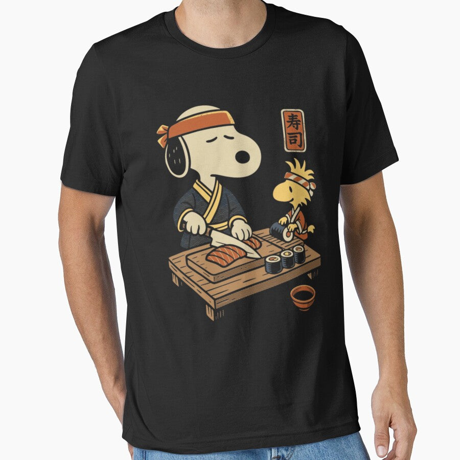 Sushi Chef Dog Japanese Style Cute Cooking Scene by rsenugfreakri