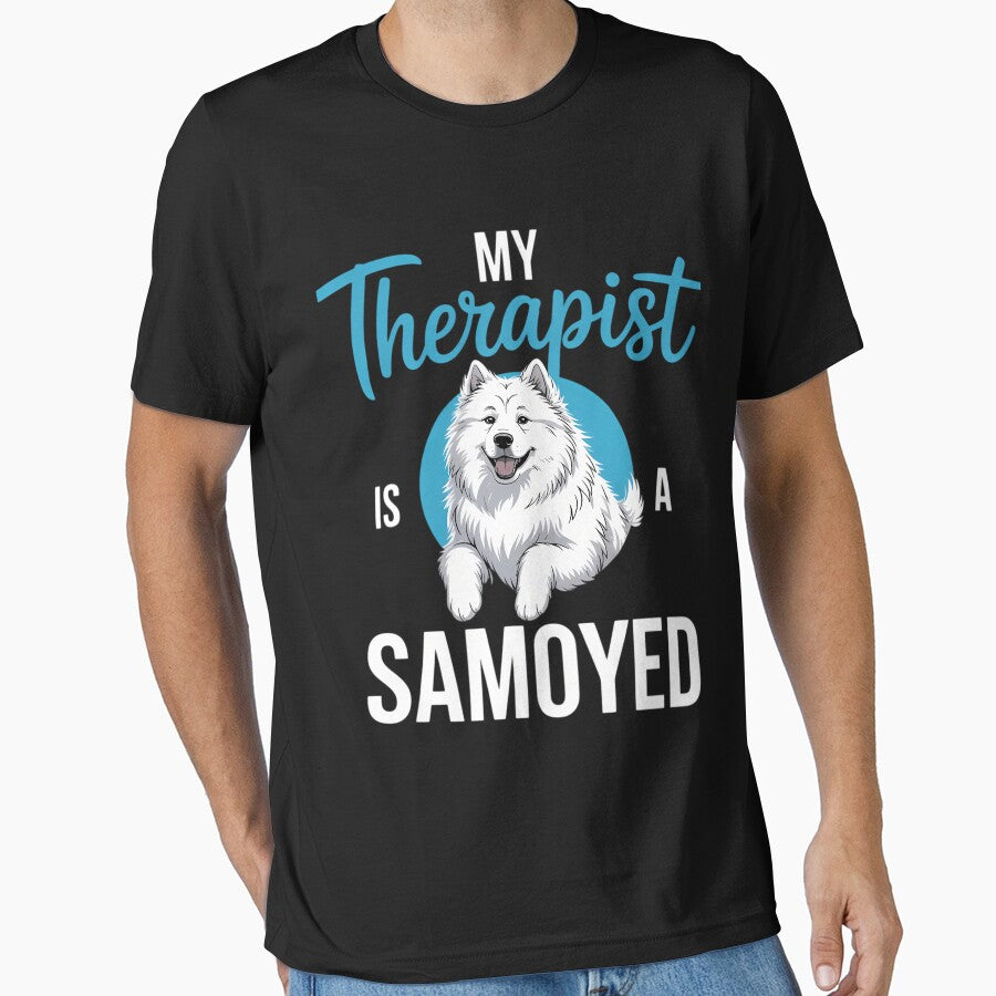 My Therapist is a Samoyed by CookWorldLaughs T-Shirts, Hoodie, Sweatshirt | BlankRebels.com (Image 1)