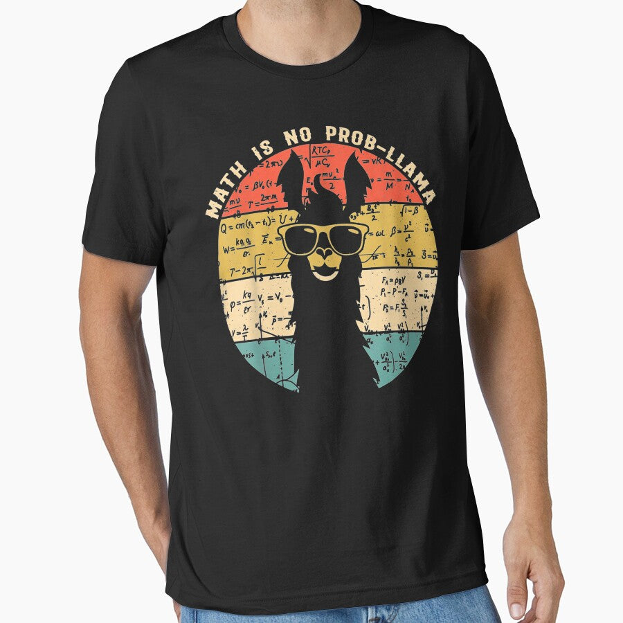 Math Is No Prob-Llama S Math Llama Teacher by LcRushop T-Shirts, Hoodie, Sweatshirt | BlankRebels.com (Image 1)