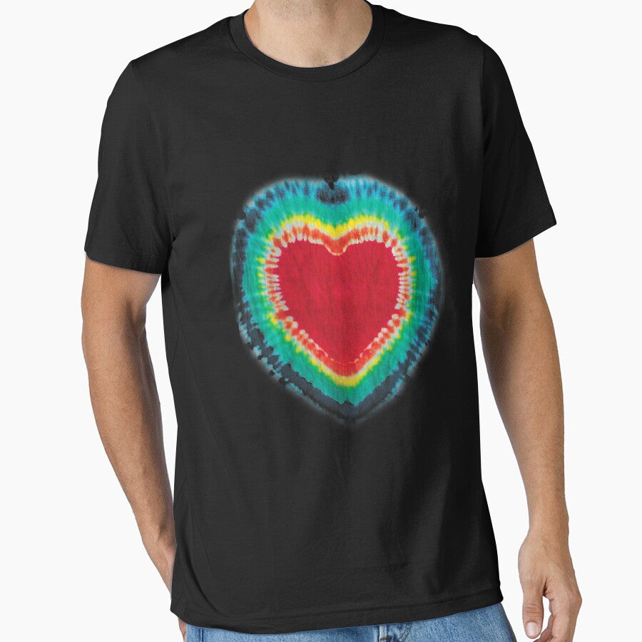 Tie Dye Colorful Heart Cute Rainbow Hippie Graphic by shannange T-Shirts, Hoodie, Sweatshirt | BlankRebels.com (Image 1)
