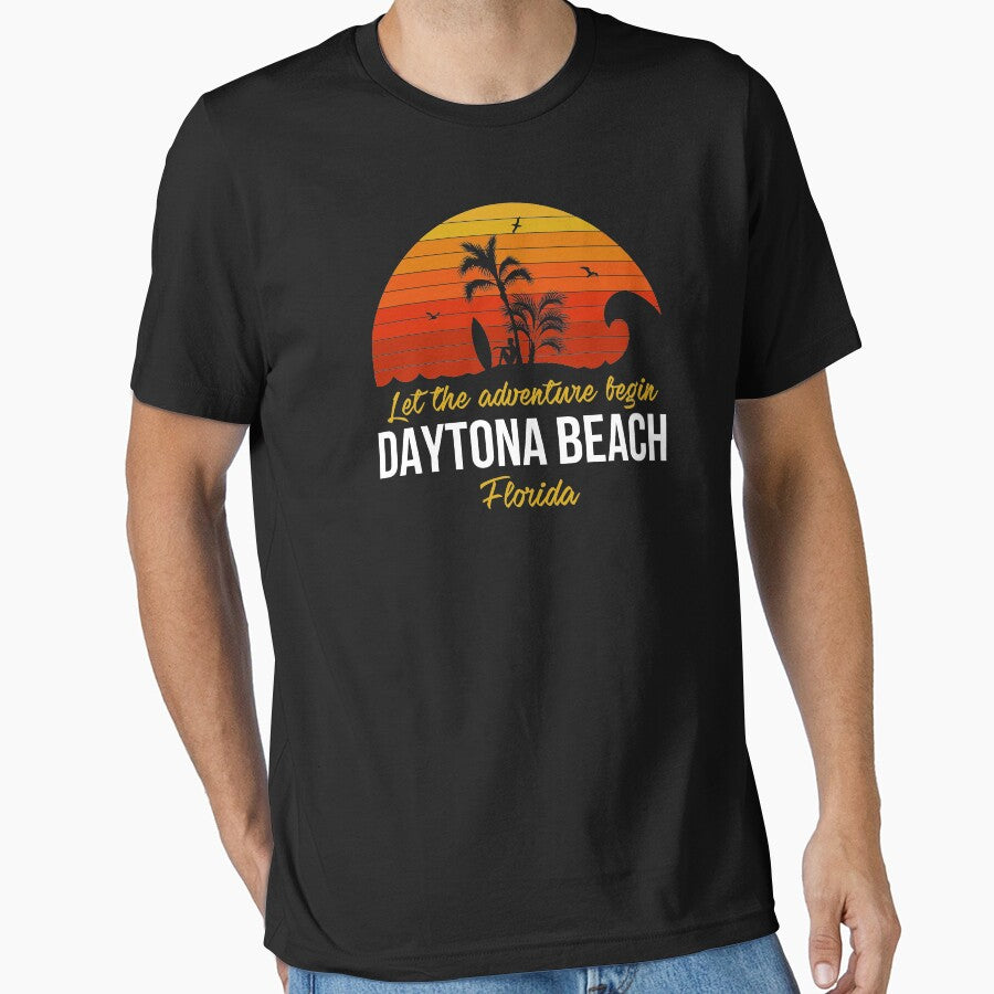 Daytona Beach Surfing Vacation Adventure Begin graphic by jakehughes2015 T-Shirts, Hoodie, Sweatshirt (Image 1)