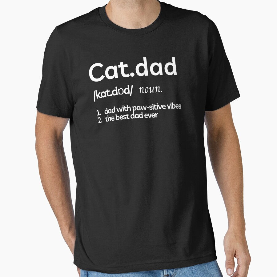 CAT DAD - Funny cat quotes for the cat enthusiast by FunnyCatsFam T-Shirts, Hoodie, Sweatshirt | BlankRebels.com (Image 1)