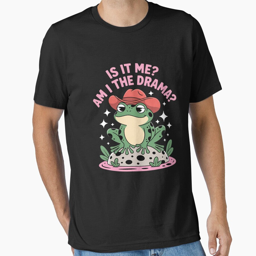 Drama Frog Funny Sassy Humor Cowboy Hat Meme T-Shirts, Hoodie, Sweatshirt