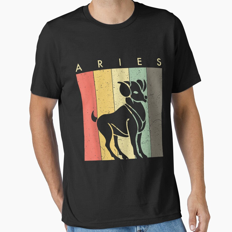 Retro Vintage Aries The Ram Zodiac T-Shirt by AnnLomachenko Hoodie, Sweatshirt | BlankRebels.com (Image 1)