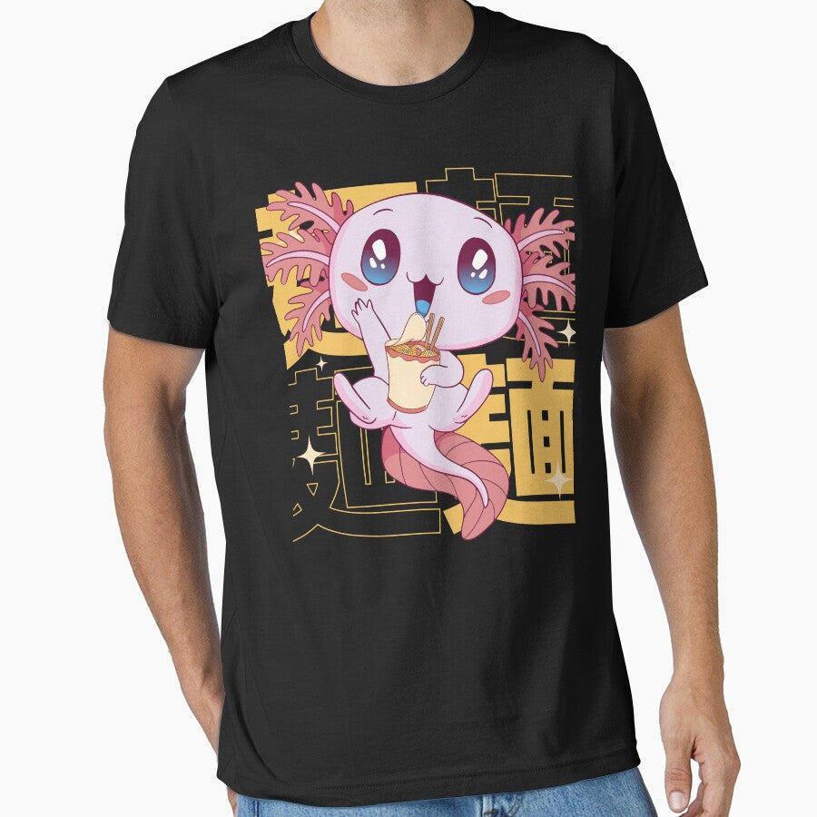 Kawaii Axolotl Aesthetic Japanese Anime by MrEddie10 T-Shirts, Hoodie, Sweatshirt | BlankRebels.com (Image 1)