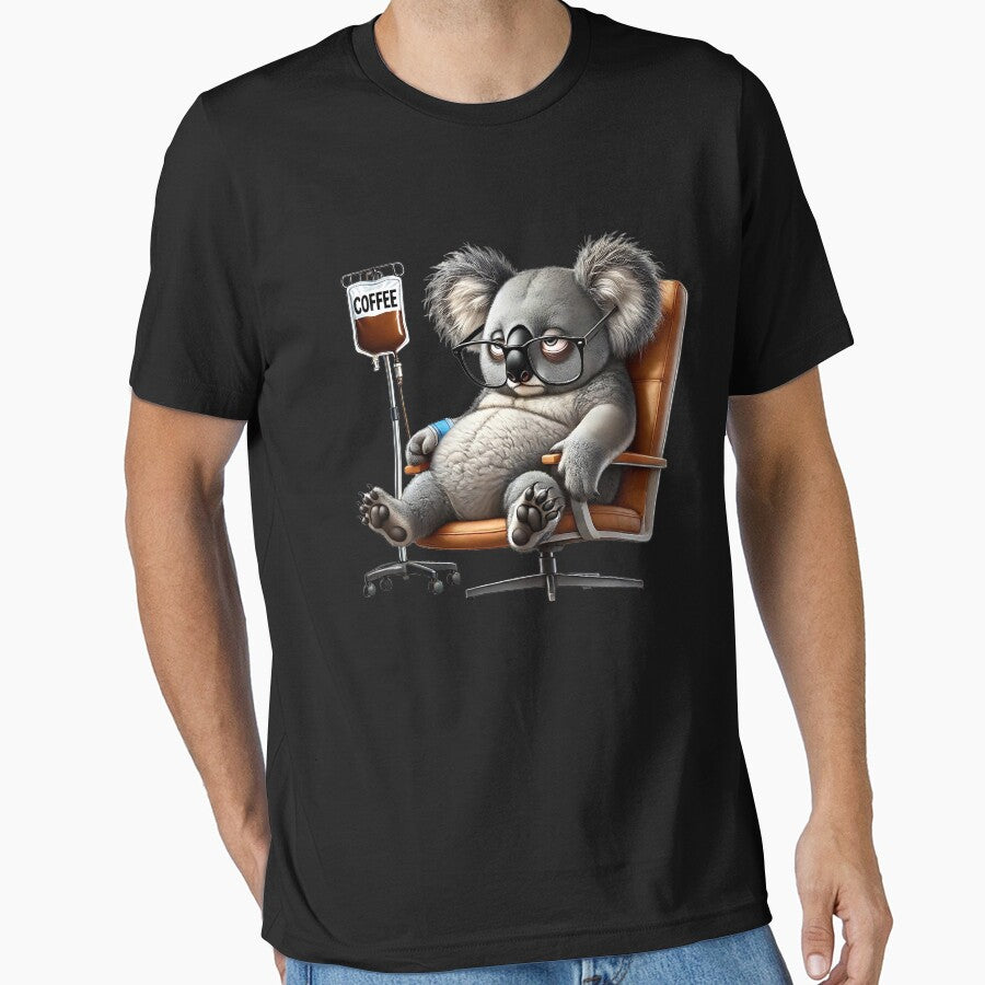 Funny Koala IV Coffee Drink Animal Lover by Kimberley King Art  King Art T-Shirts, Hoodie, Sweatshirt (Image 1)