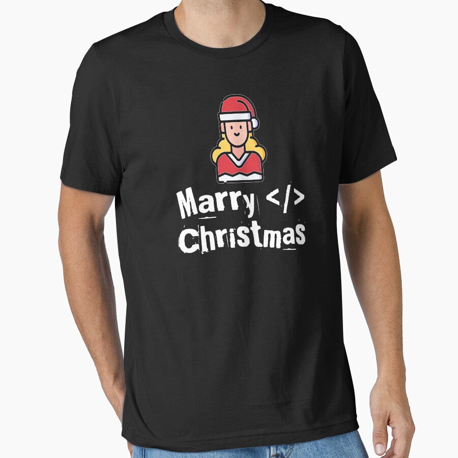 Merry </> Christmas (color white) by Stornu2Ruedas T-Shirts, Hoodie, Sweatshirt | BlankRebels.com (Image 1)