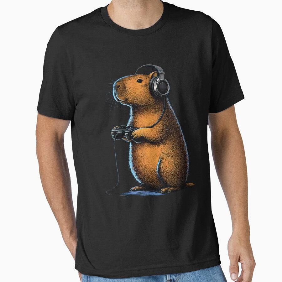 Capybara Gamer Headphones T-Shirts, Hoodie, Sweatshirt