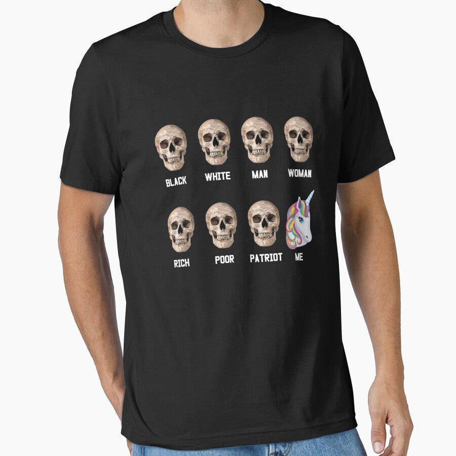 Skull Halloween Funny Unicorn Skull Halloween Costume by Bemumd-art T-Shirts, Hoodie, Sweatshirt | BlankRebels.com (Image 1)