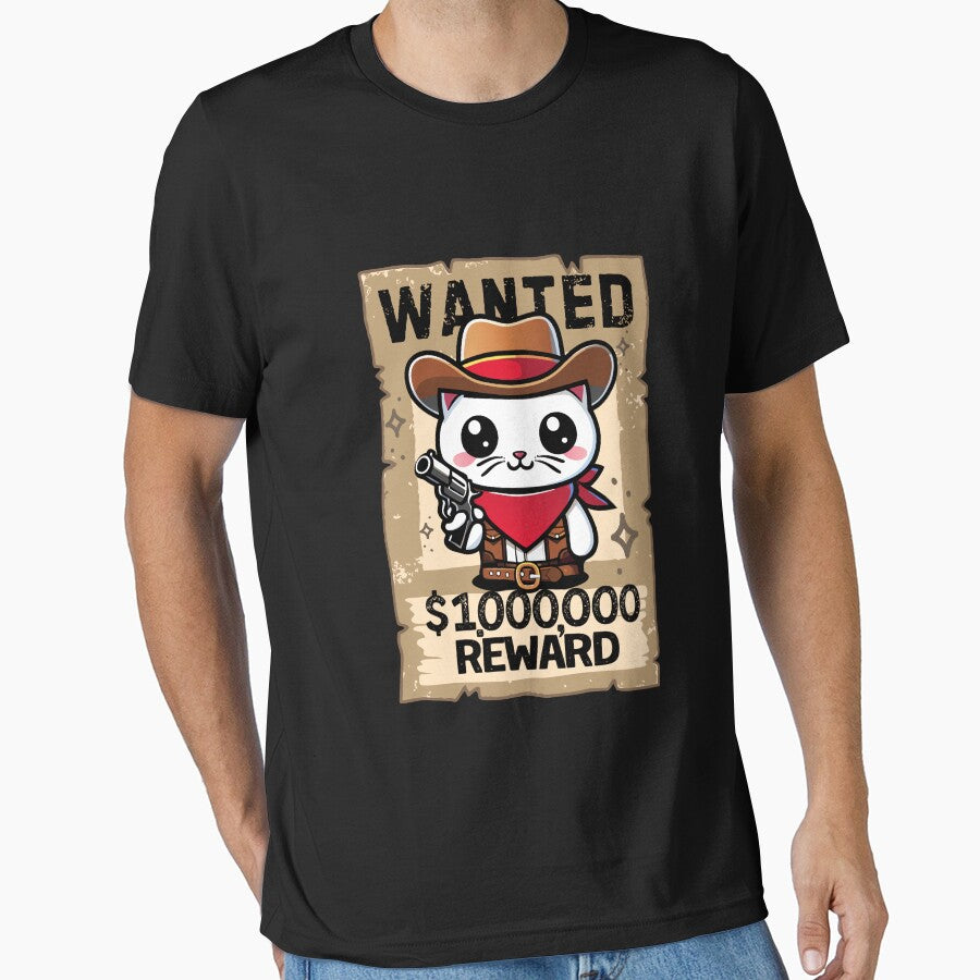 Cat wanted, reward, gunslinger cat, gunslinger by antcpjr682 T-Shirts, Hoodie, Sweatshirt | BlankRebels.com (Image 1)
