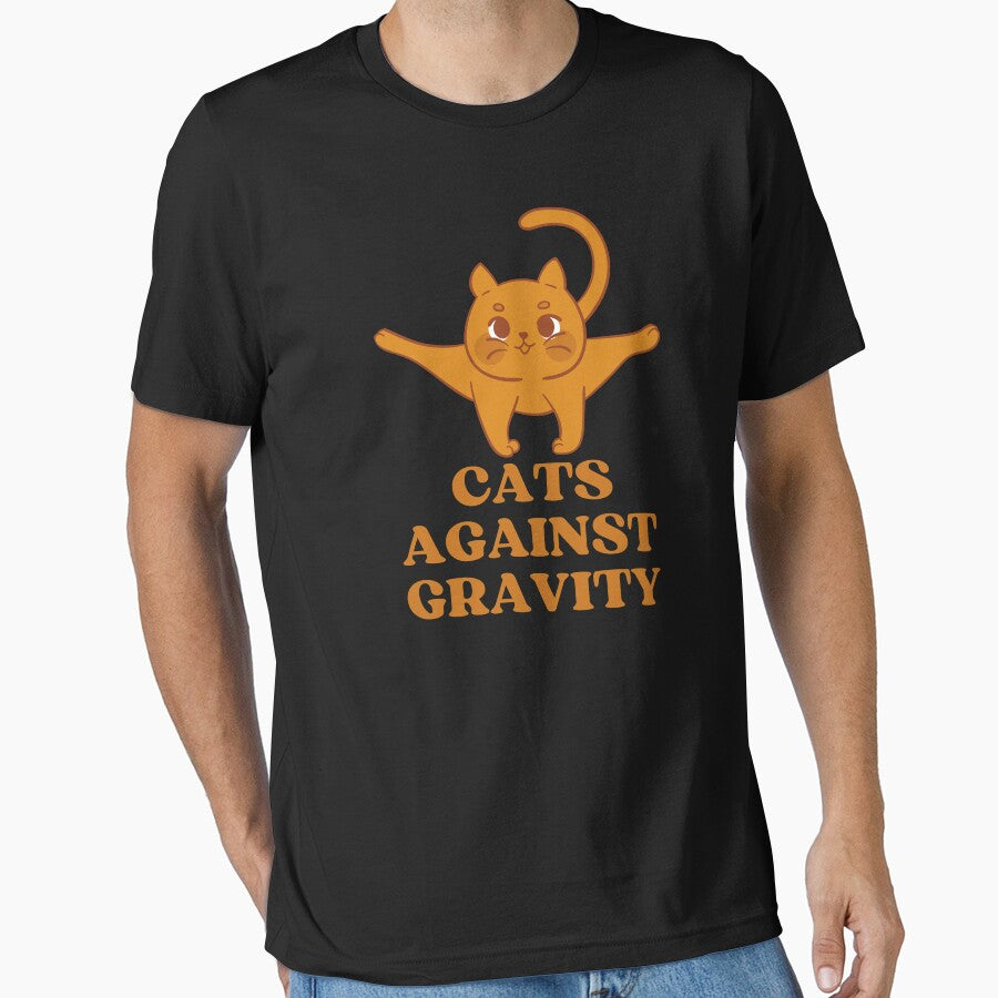 CATS AGAINST GRAVITY Funny Cat Pictures Captions Cat Sayings T-Shirts, Hoodie, Sweatshirt