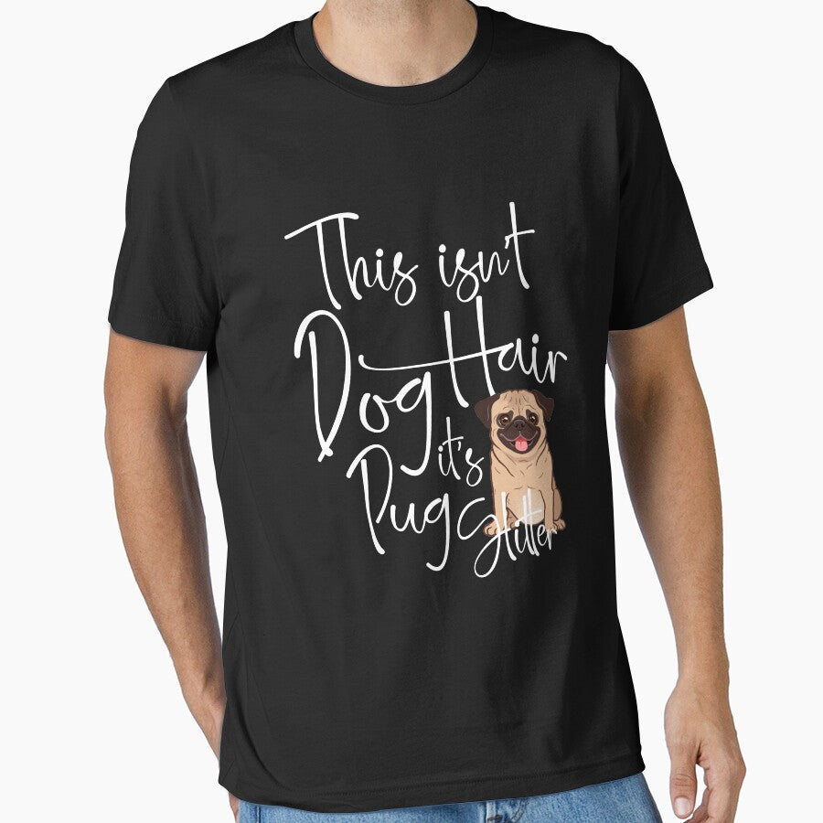 This isn't Dog Hair it's Pug Glitter Shirt Dog Lover Gift Tee by dianoo Hoodie, Sweatshirt | BlankRebels.com (Image 1)