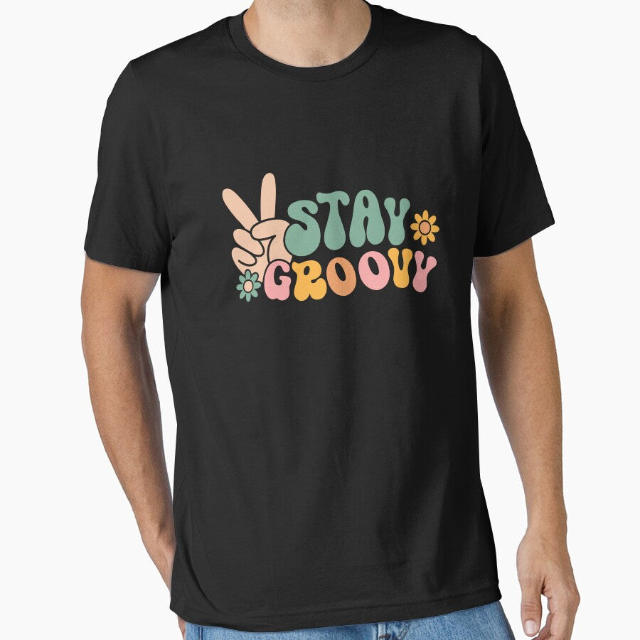 Stay Groovy Vintage 70s Vibes Peace Hippie by UniPrint4All T-Shirts, Hoodie, Sweatshirt | BlankRebels.com (Image 1)