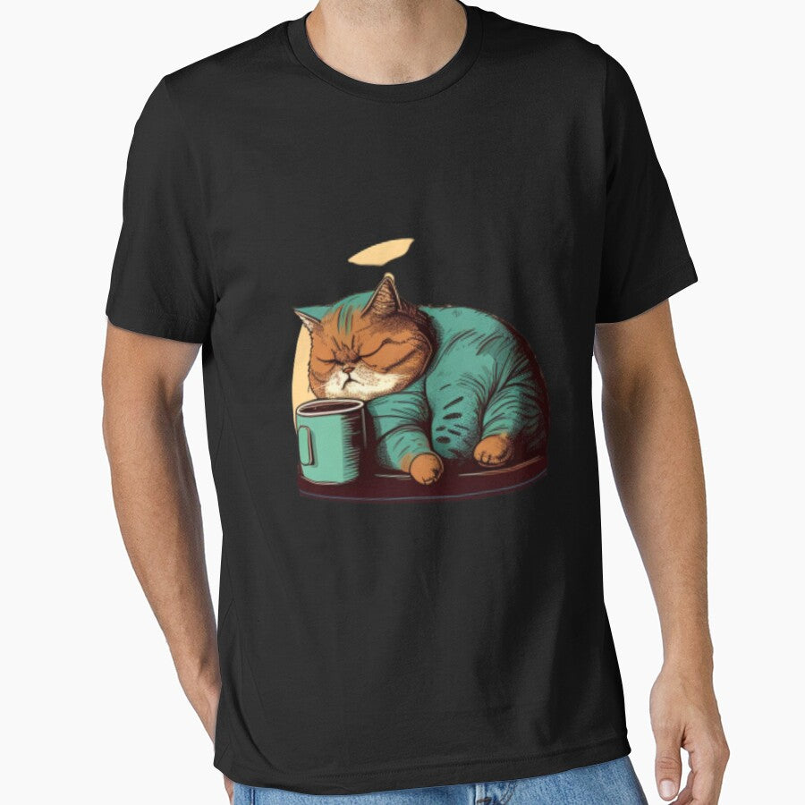 funny lazy bored cat for cat mom cat dad cat lover no meme by Trendy Design T-Shirts, Hoodie, Sweatshirt (Image 1)