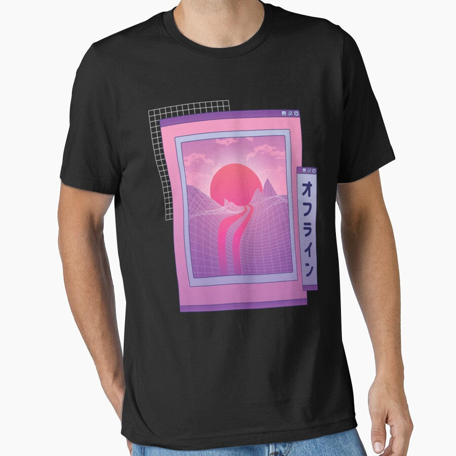Vaporwave Sunset by Millie Hunter T-Shirts, Hoodie, Sweatshirt | BlankRebels.com (Image 1)