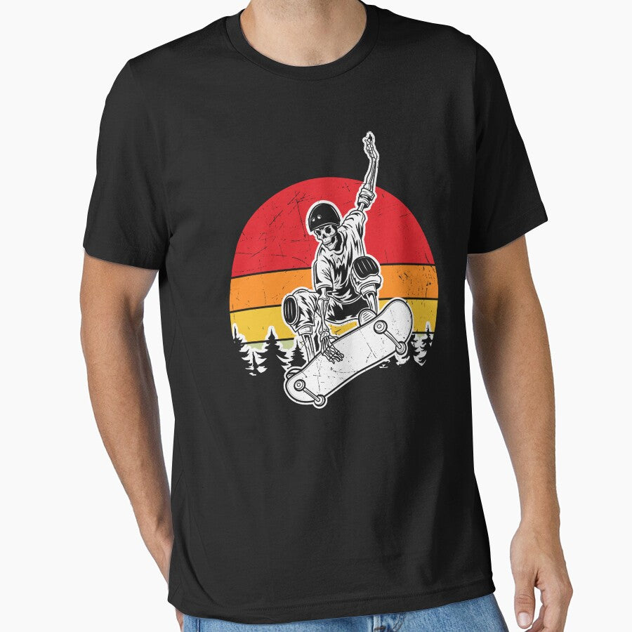 Skeleton Skater Extreme Sports Funny Halloween by Teapot-art T-Shirts, Hoodie, Sweatshirt | BlankRebels.com (Image 1)
