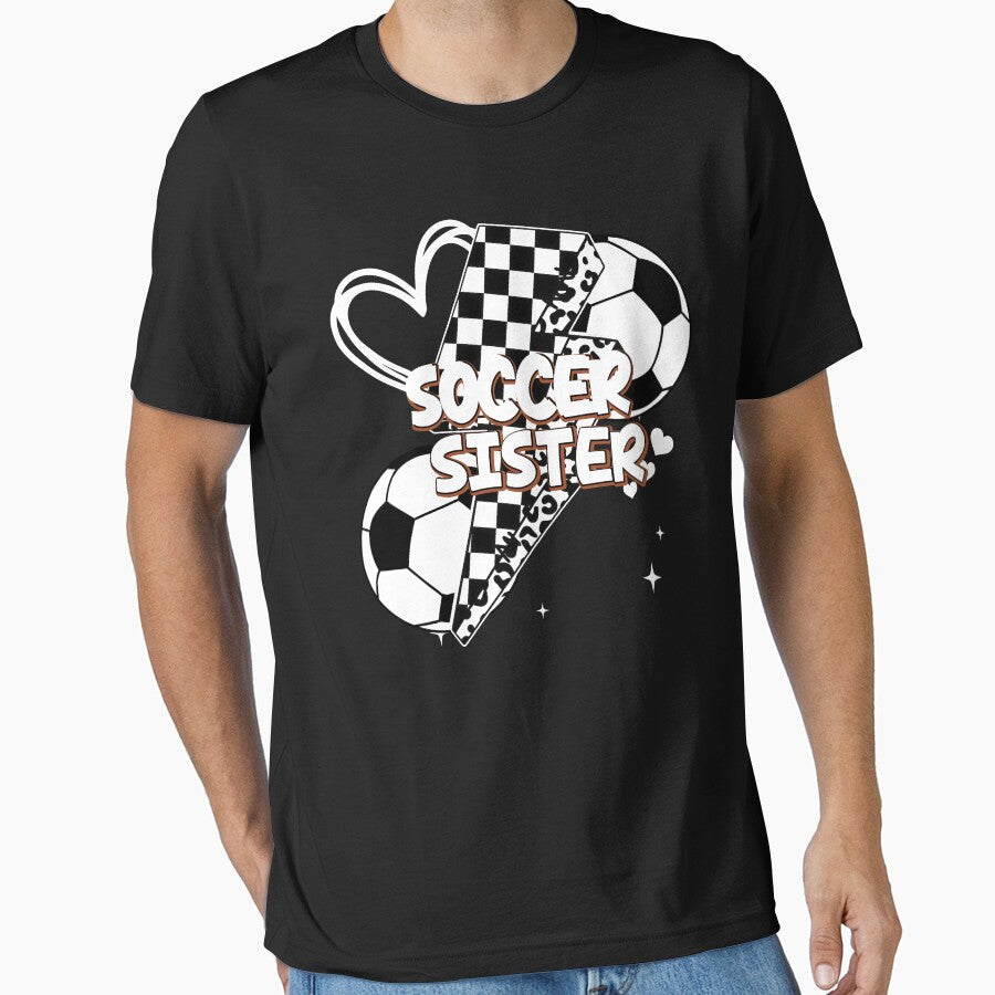 Soccer Sister Checkered Bolt Graphic by LarryMBrown