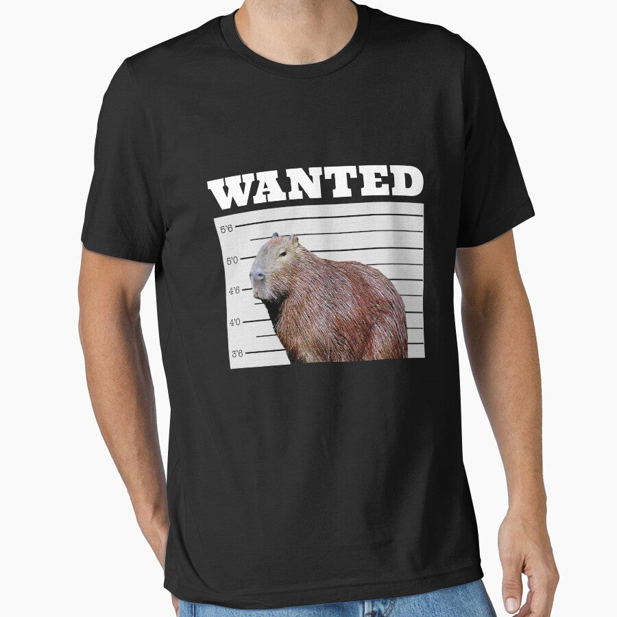 Capybara Wanted Poster Animal Lover Capybara Gear by DynamicDesign