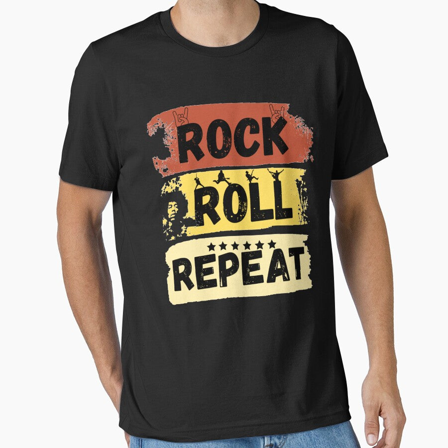 Rocknroll : Rock Roll Repeat T-Shirts, Hoodie, Sweatshirt
