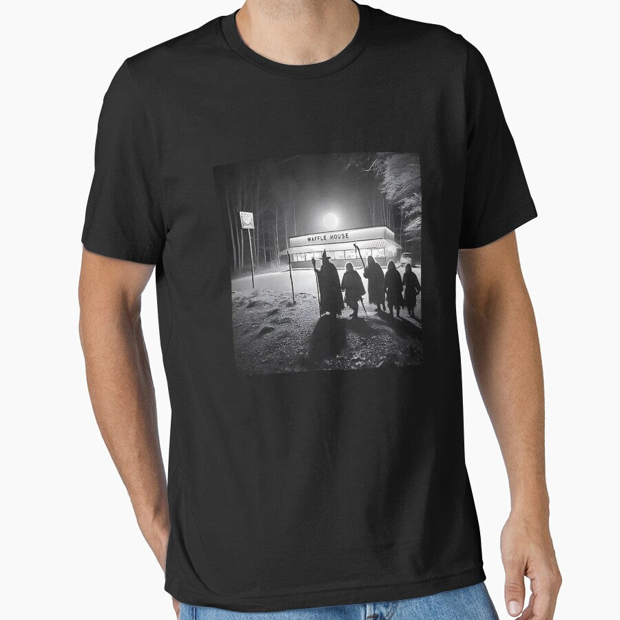 Fellowship At Waffle House Lord Of The Rings Parody by DexertimaArt T-Shirts, Hoodie, Sweatshirt | BlankRebels.com (Image 1)
