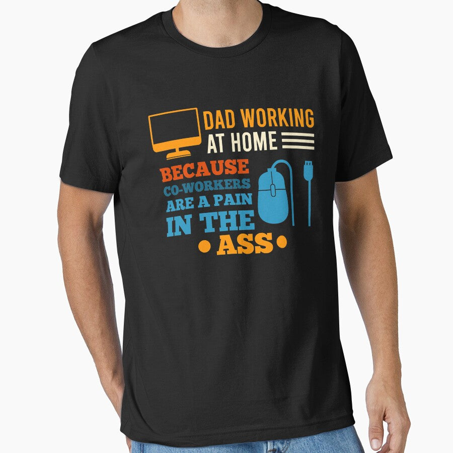 Home Office Sarcastic Fathers Day Officer Work by Leon-Alexander