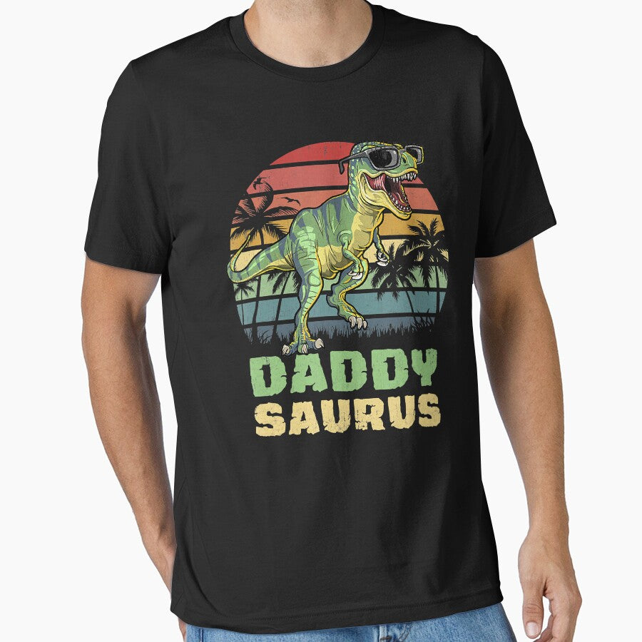 Daddysaurus T Rex Dinosaur Daddy Saurus Family Matching by AaronWeedo T-Shirts, Hoodie, Sweatshirt (Image 1)
