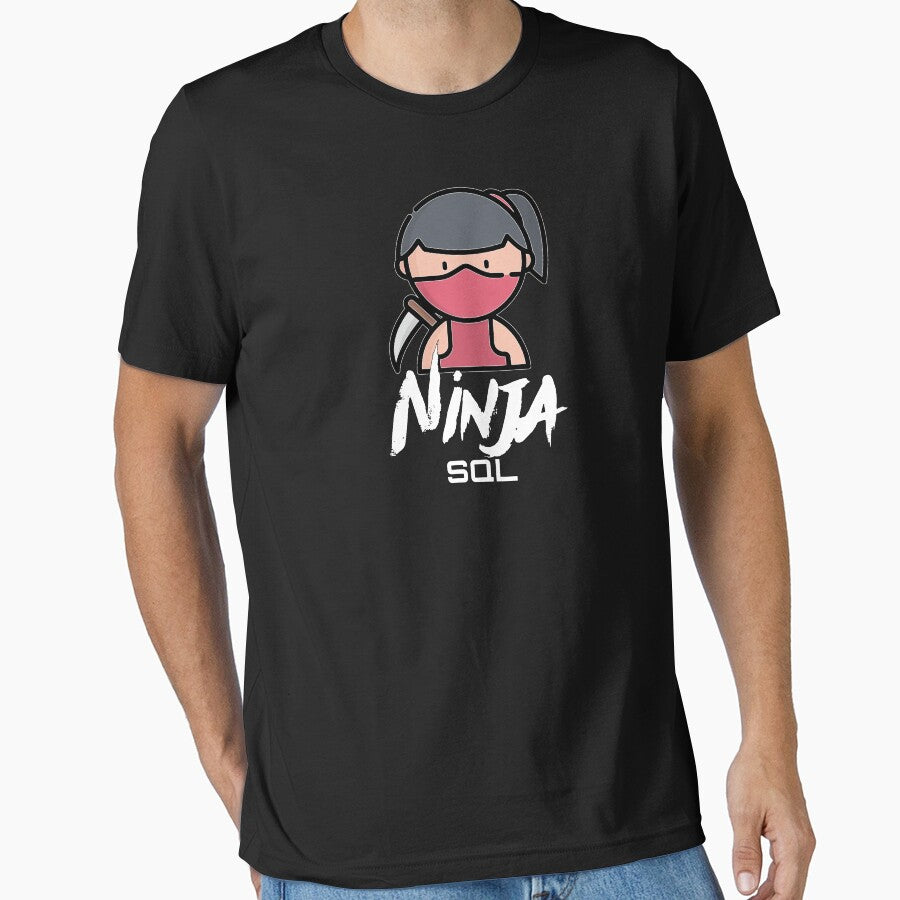 SQL Ninja (color white) by Stornu2Ruedas T-Shirts, Hoodie, Sweatshirt | BlankRebels.com (Image 1)