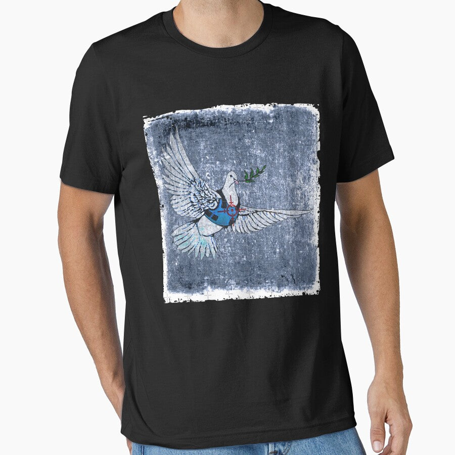 Banksy Armored Dove Peace Palestine by LINDSAKALETRIS T-Shirts, Hoodie, Sweatshirt | BlankRebels.com (Image 1)